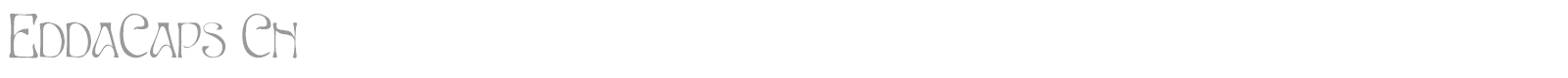 EddaCaps Cn font preview